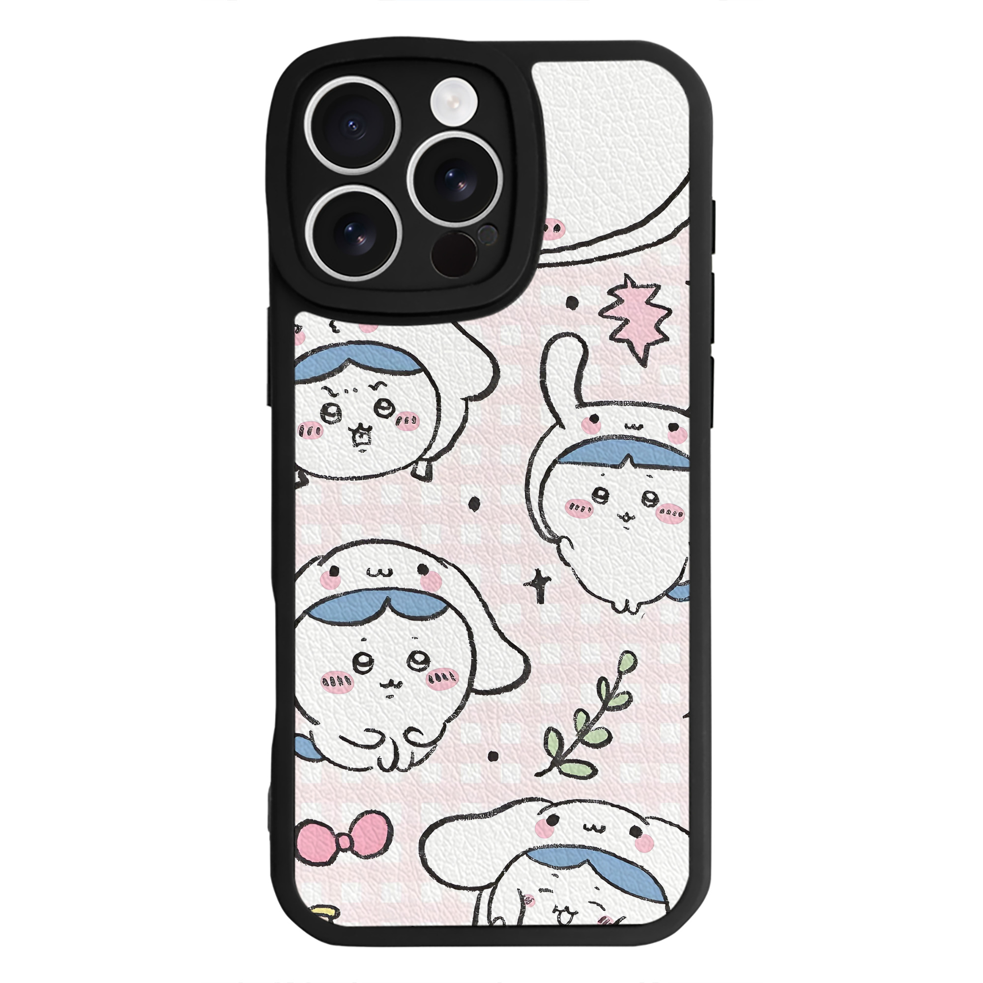 （画像用） ちいかわ Chii-kawa 【iPhone 16シリーズ対応】シリコンスマホケース（レザー調） 材質：シリコン